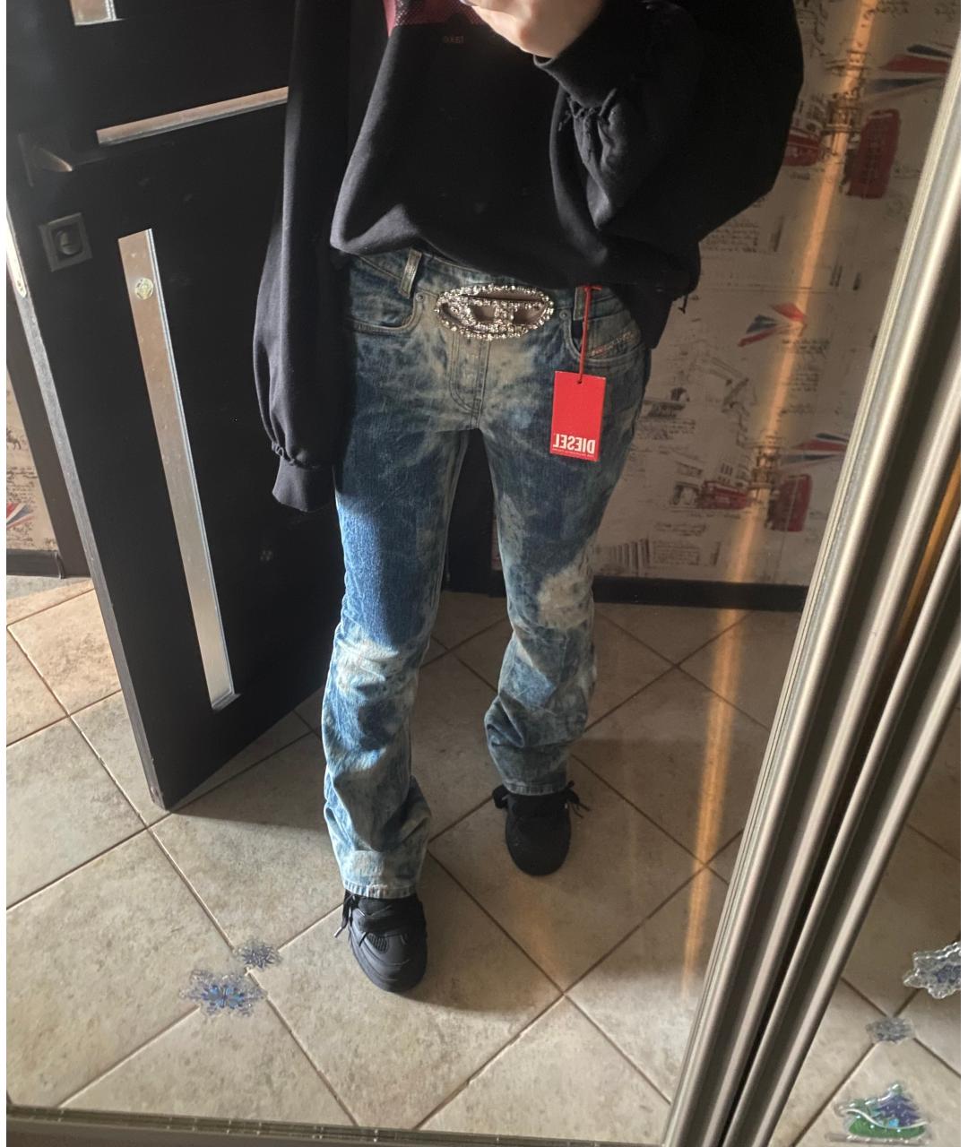 DIESEL Хлопко-эластановые джинсы клеш, фото 2