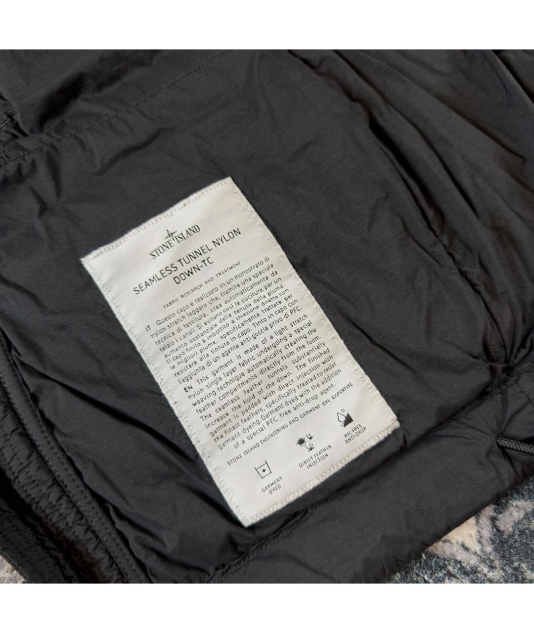 STONE ISLAND Черная куртка, фото 4