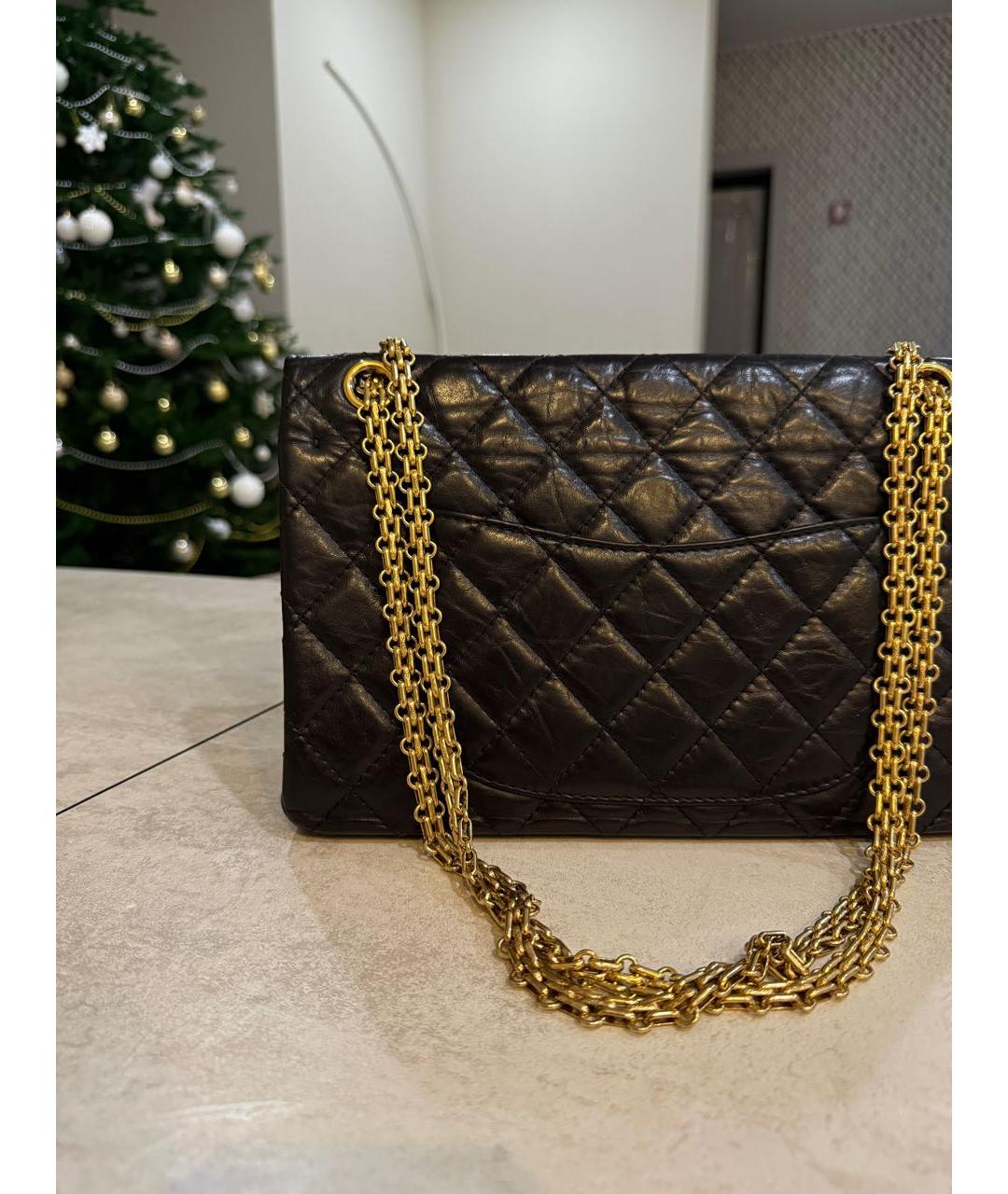 CHANEL Черная кожаная сумка через плечо, фото 6