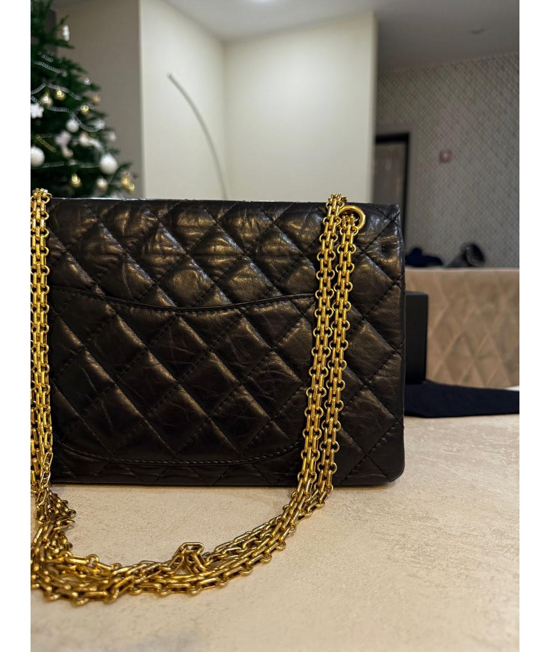 CHANEL Черная кожаная сумка через плечо, фото 5