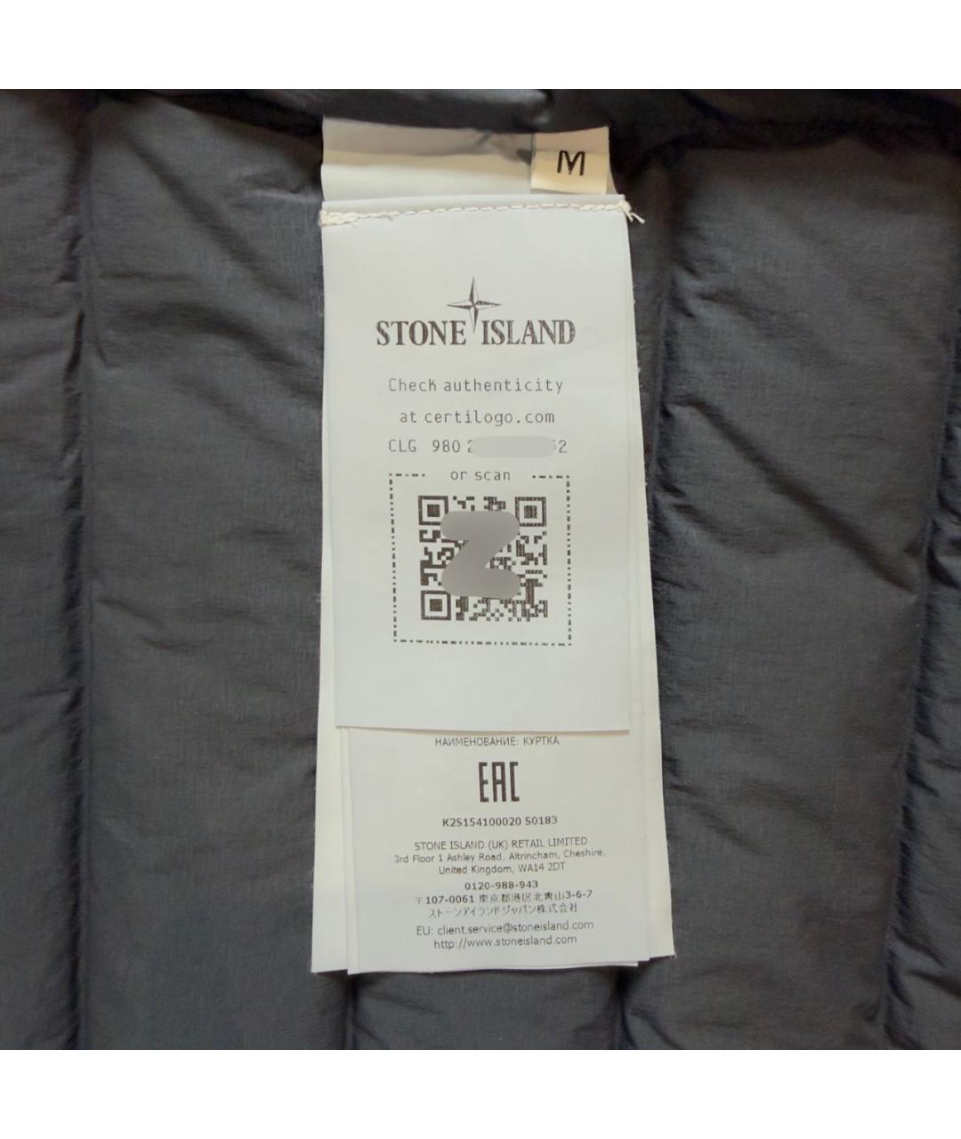 STONE ISLAND Темно-синяя куртка, фото 5