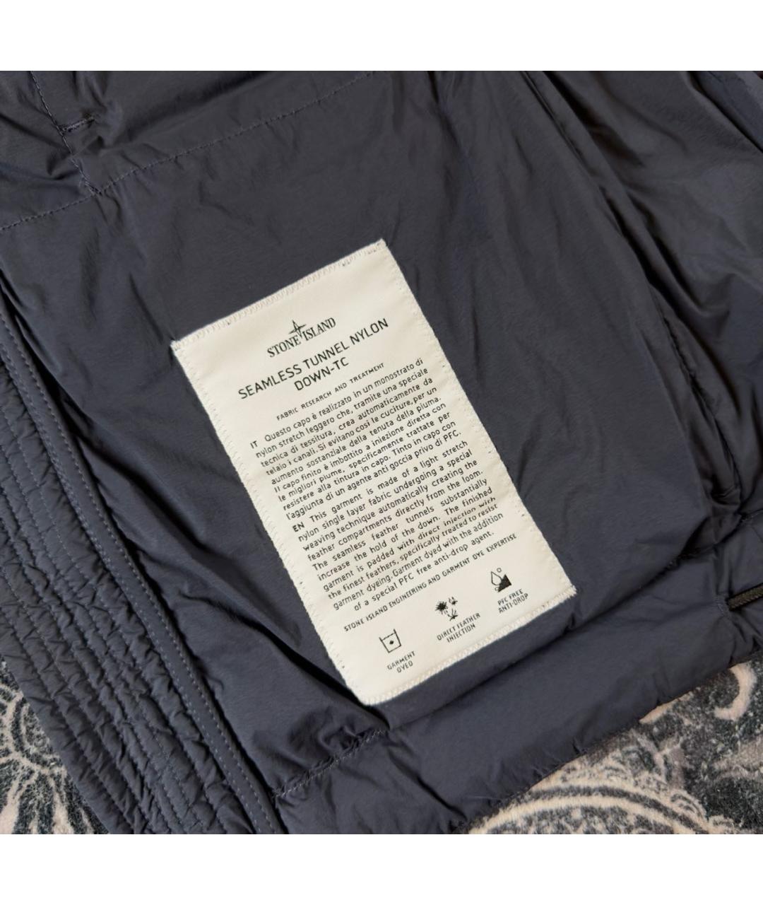 STONE ISLAND Темно-синяя куртка, фото 4