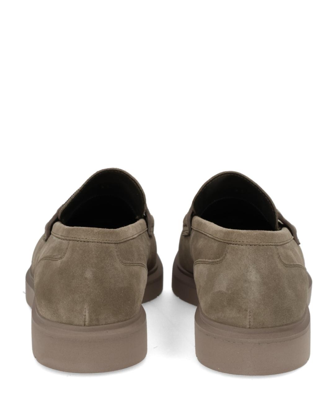 BRUNELLO CUCINELLI Бежевые кожаные лоферы, фото 4