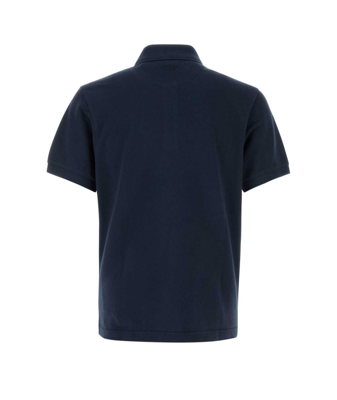KENZO Синее хлопковое поло с коротким рукавом, фото 2
