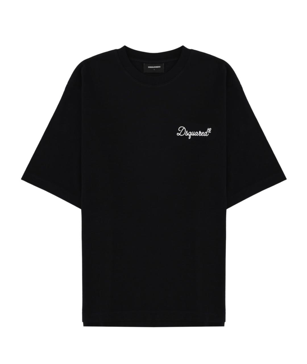 DSQUARED2 Черная хлопковая футболка, фото 1