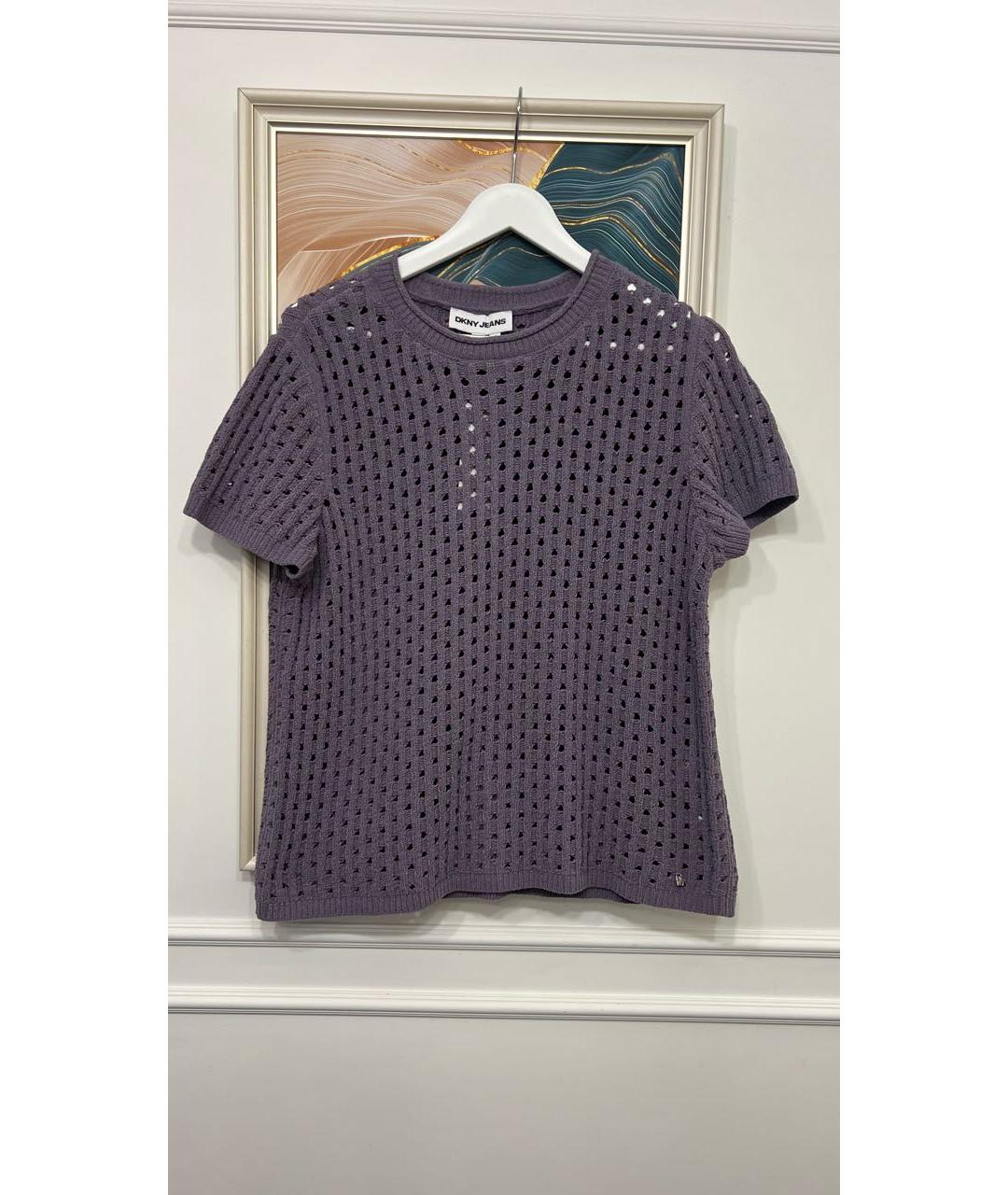 DKNY Хлопко-эластановый джемпер / свитер, фото 2