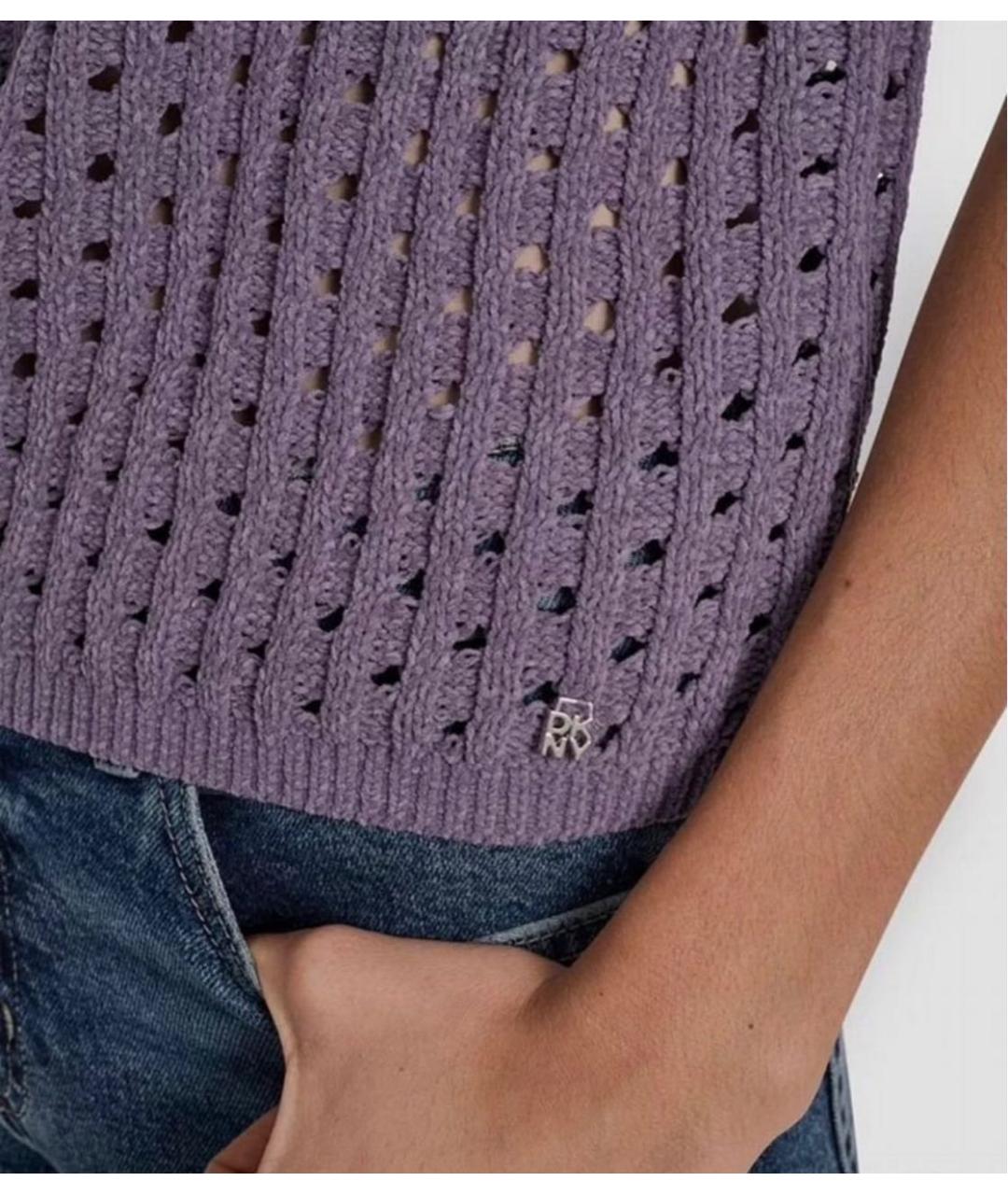 DKNY Хлопко-эластановый джемпер / свитер, фото 8