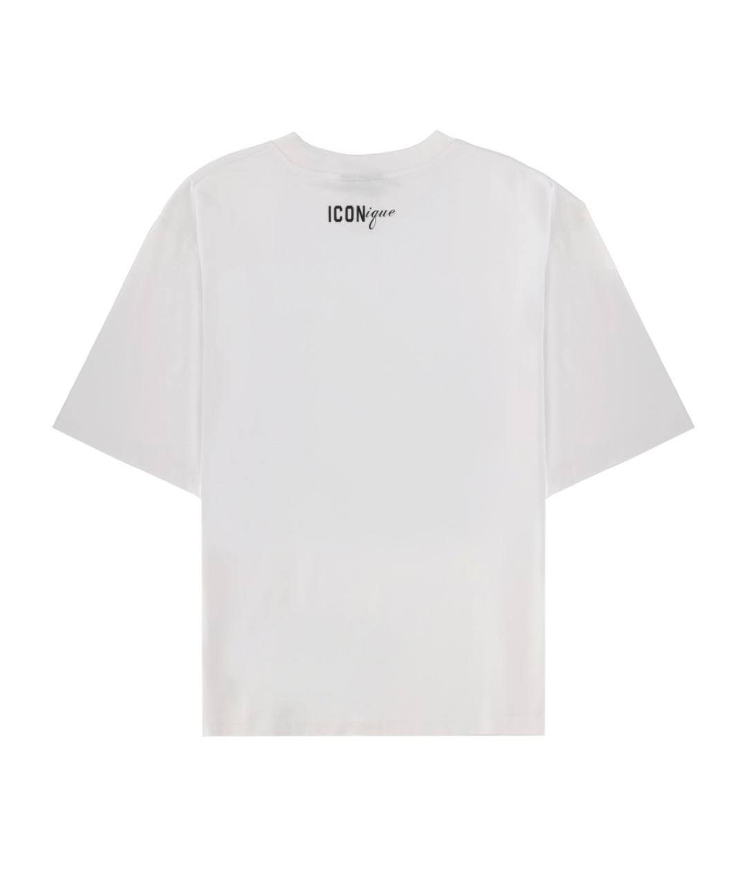 DSQUARED2 Белая хлопковая футболка, фото 2