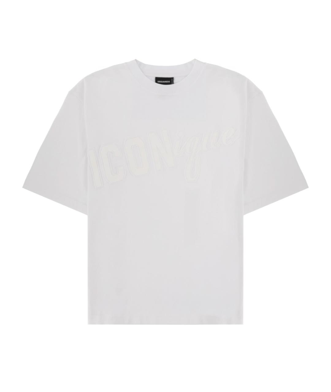 DSQUARED2 Белая хлопковая футболка, фото 1