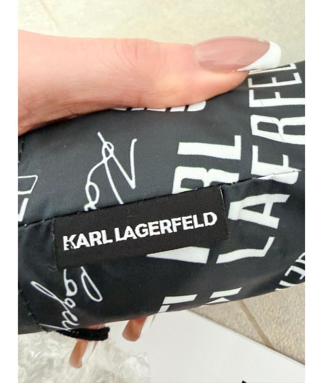 KARL LAGERFELD Черный зонт, фото 7