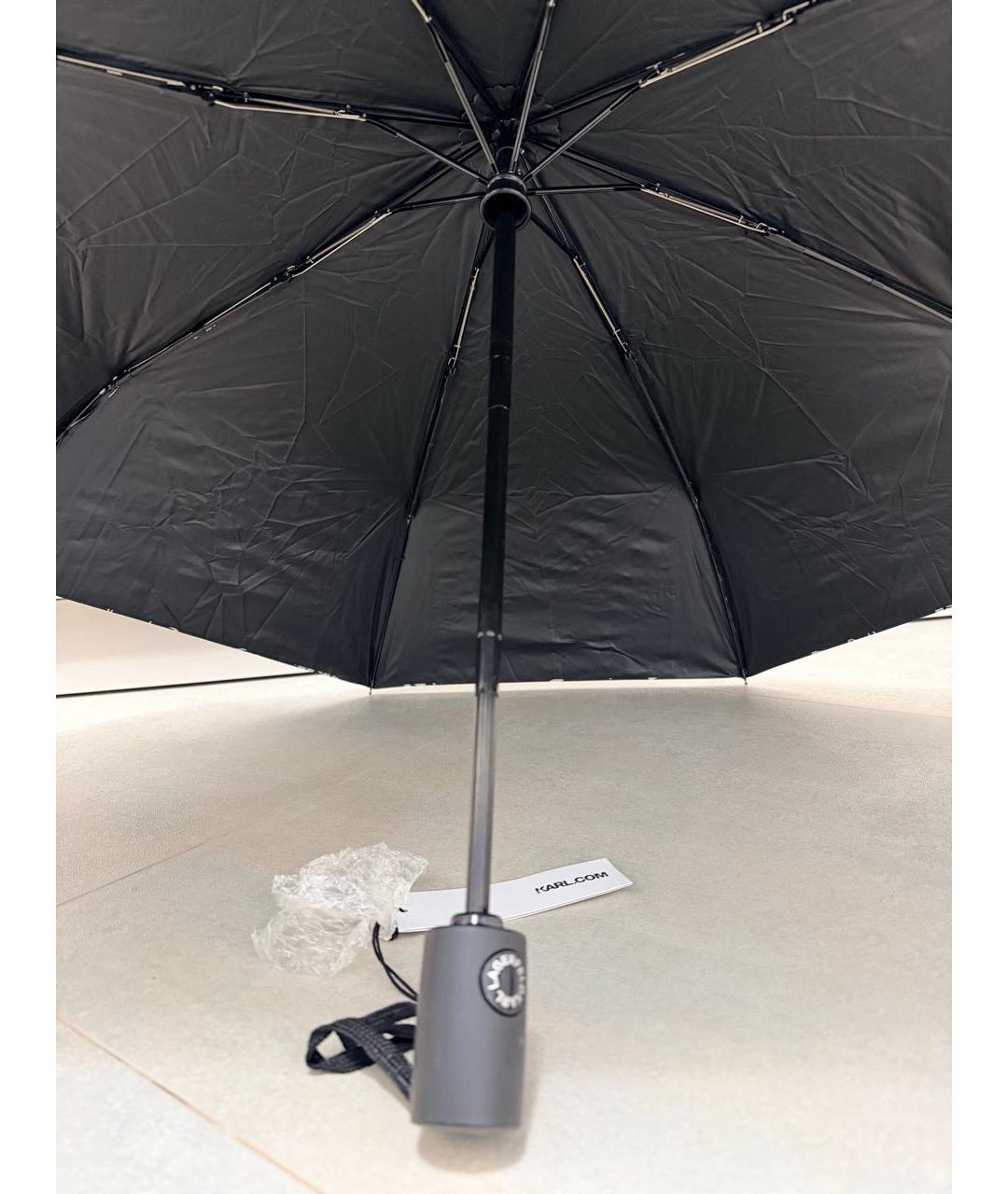 KARL LAGERFELD Черный зонт, фото 2