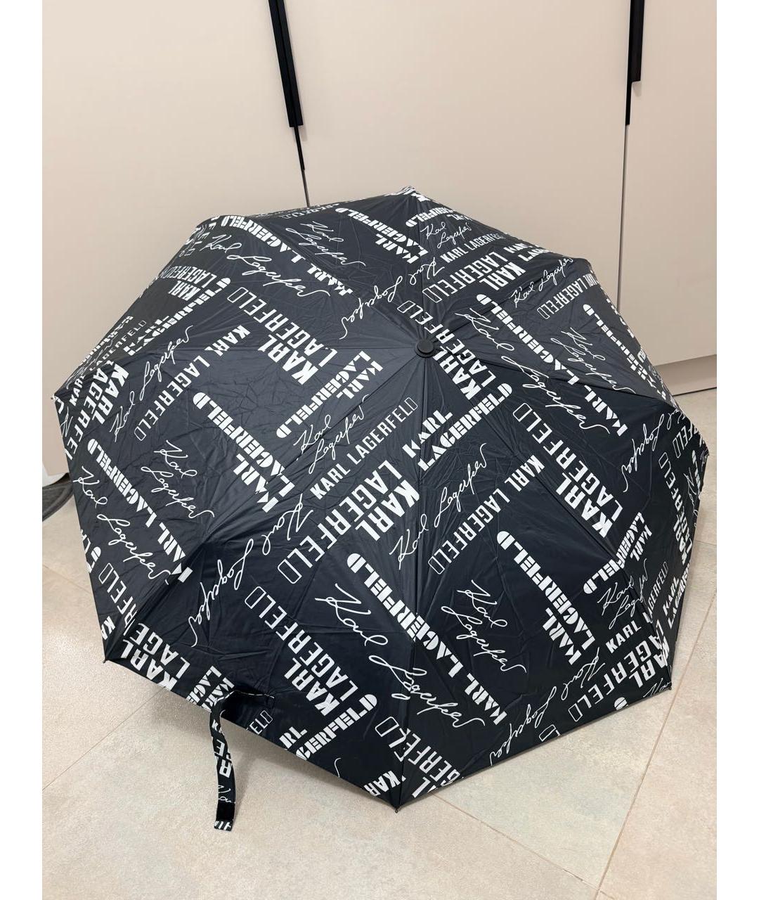 KARL LAGERFELD Черный зонт, фото 9