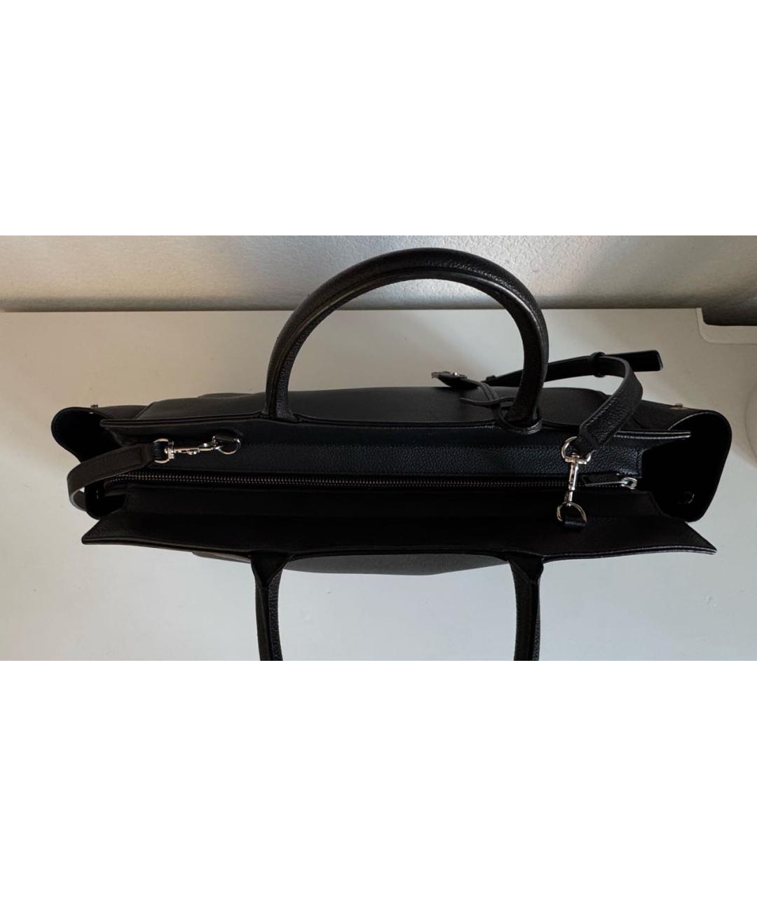 SAINT LAURENT Черная кожаная сумка через плечо, фото 3