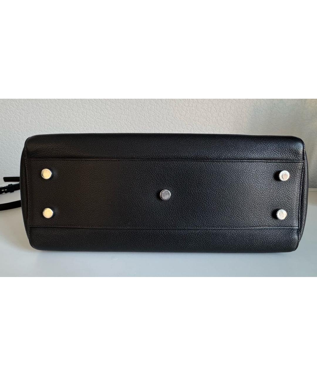 SAINT LAURENT Черная кожаная сумка через плечо, фото 4