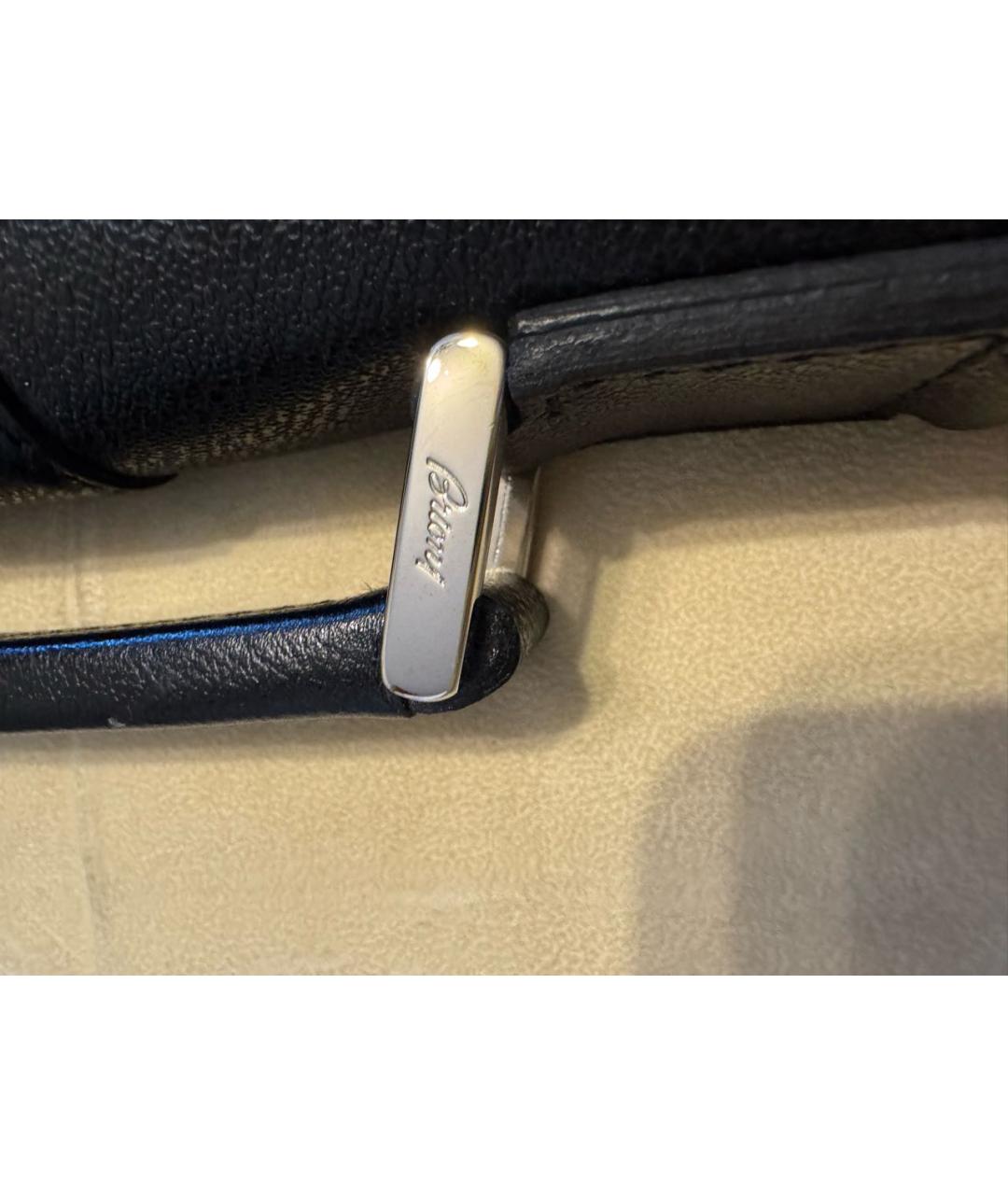 BRIONI Черный кожаный портфель, фото 5