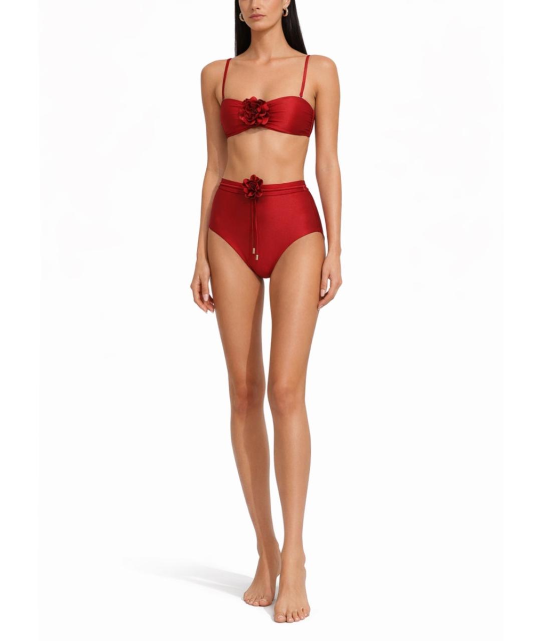 ZIMMERMANN Красный полиамидовый купальник, фото 2