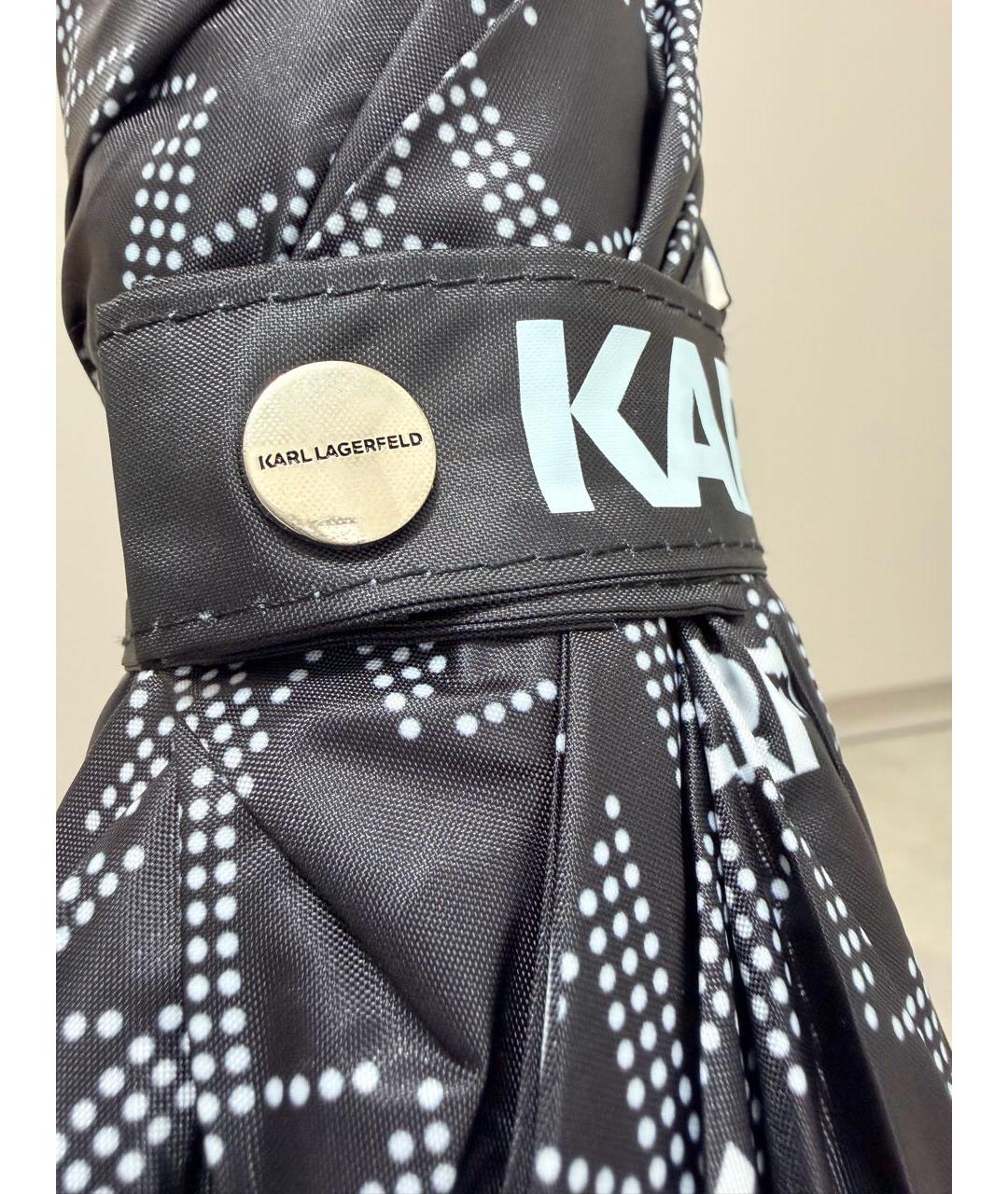 KARL LAGERFELD Черный зонт, фото 6