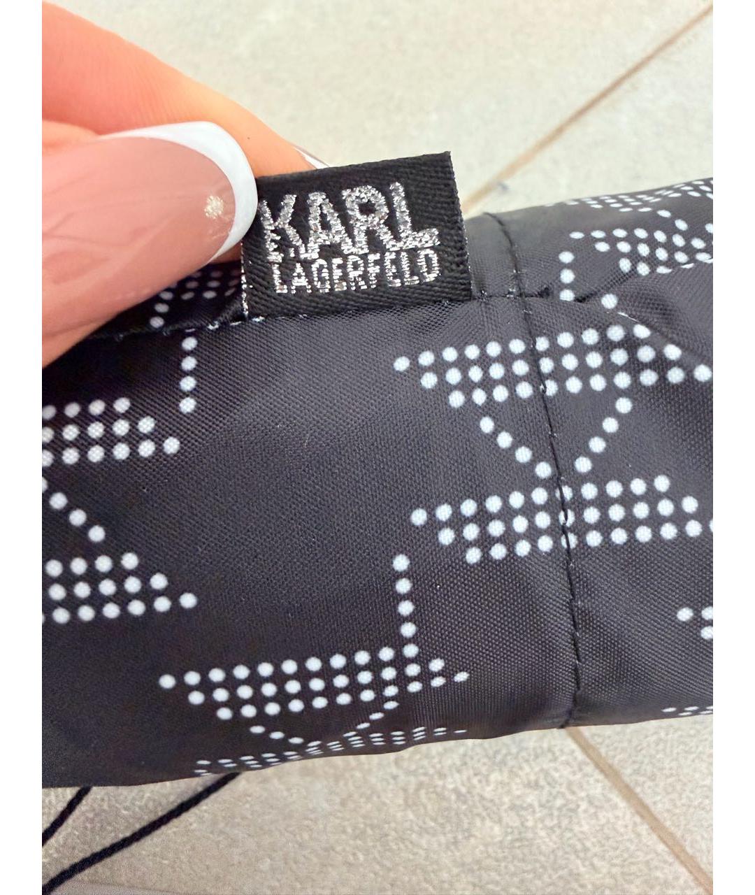 KARL LAGERFELD Черный зонт, фото 5
