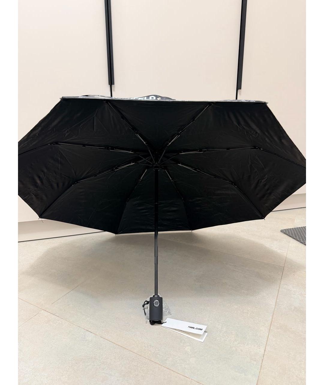 KARL LAGERFELD Черный зонт, фото 2
