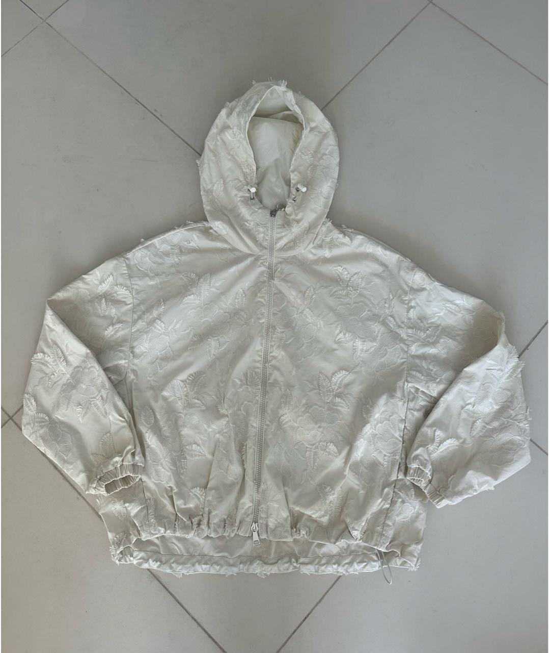 MONCLER Бежевая полиэстеровая куртка, фото 9