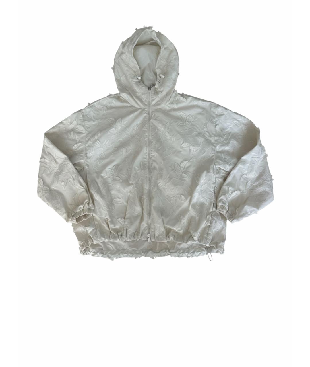 MONCLER Бежевая полиэстеровая куртка, фото 1