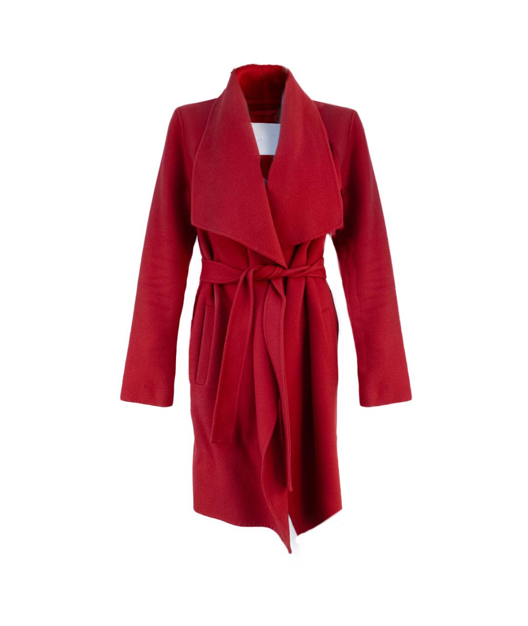 HUGO BOSS Красное шерстяное пальто, фото 6
