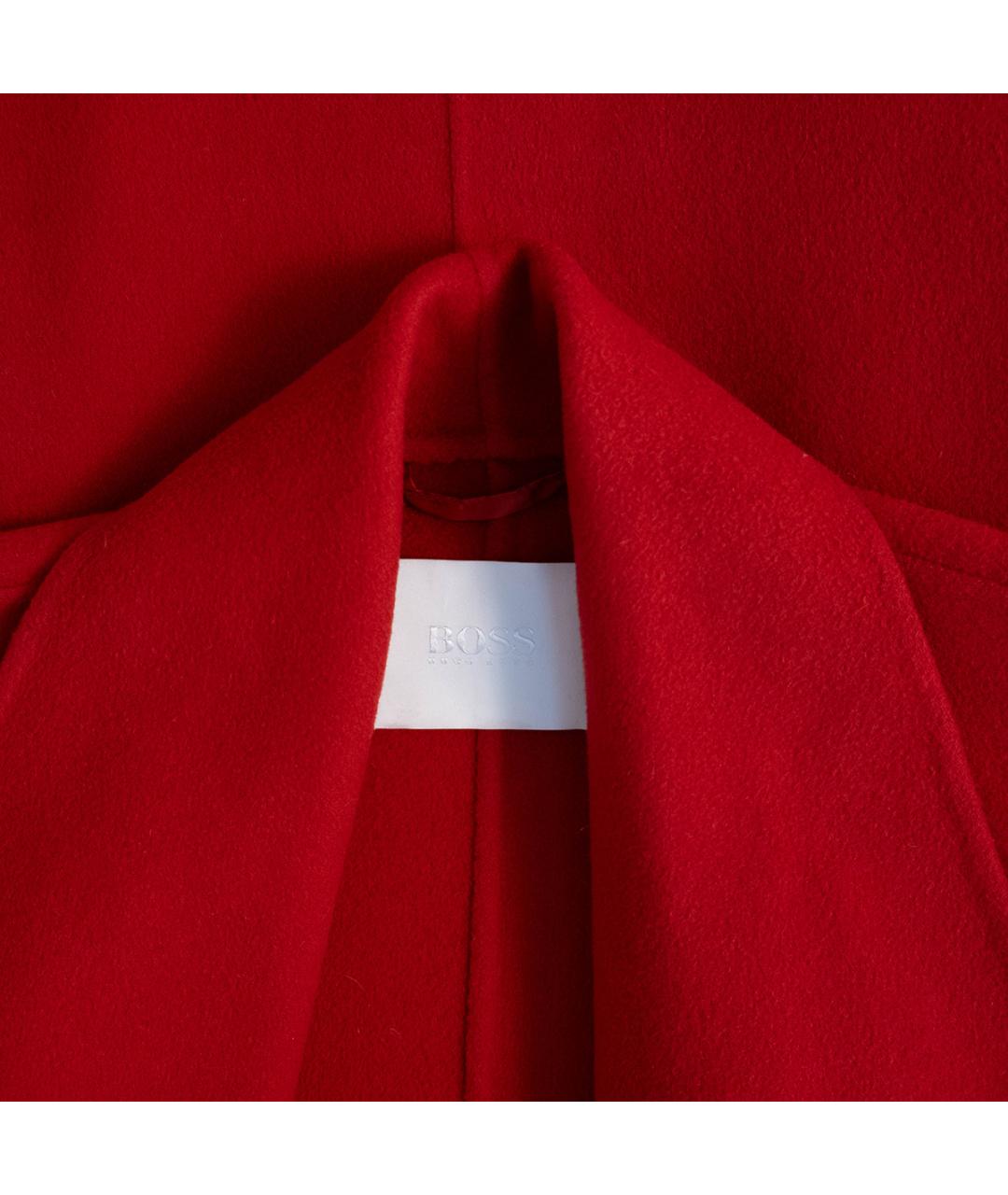HUGO BOSS Красное шерстяное пальто, фото 3