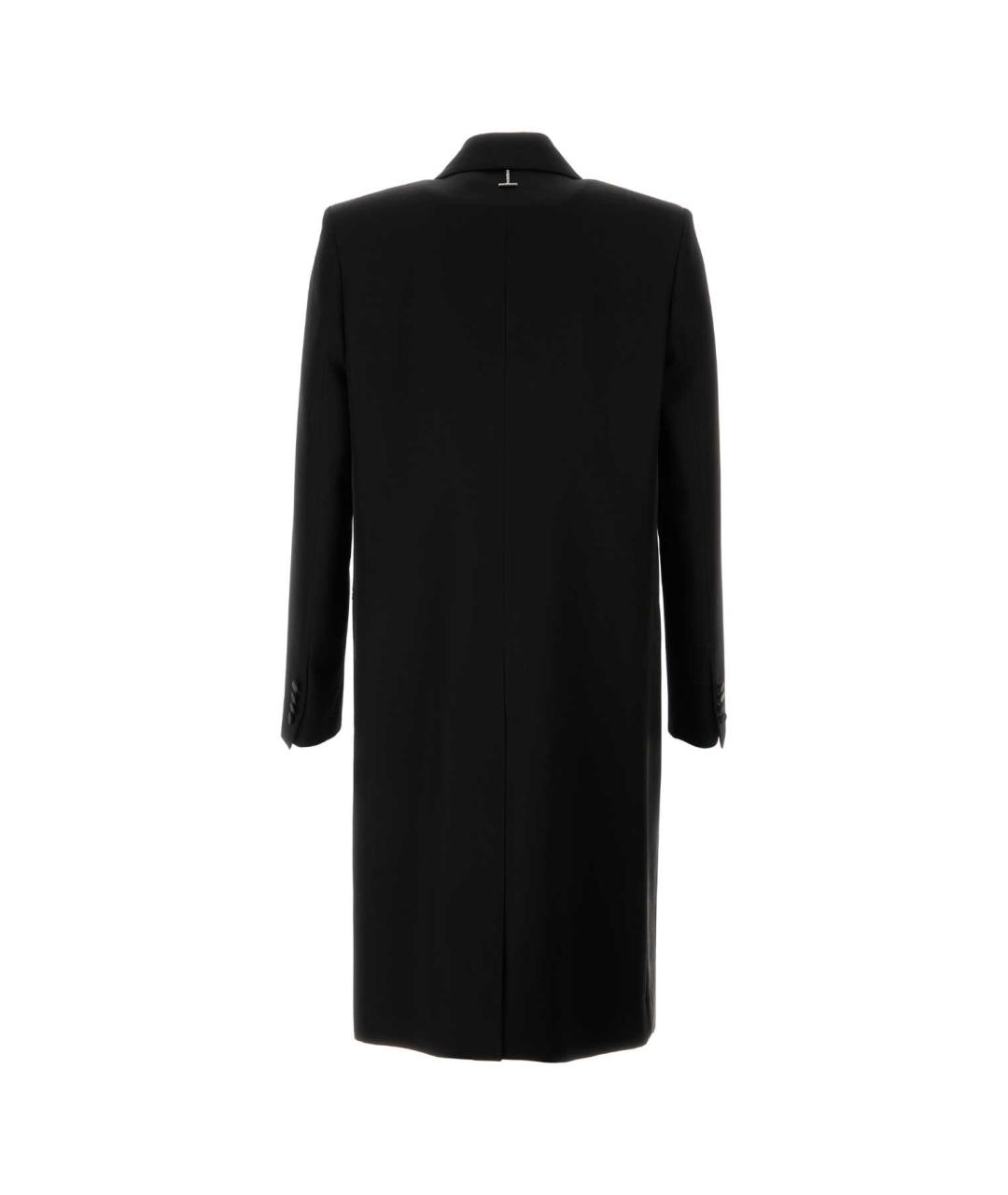 ALEXANDER MCQUEEN Черное шерстяное пальто, фото 2