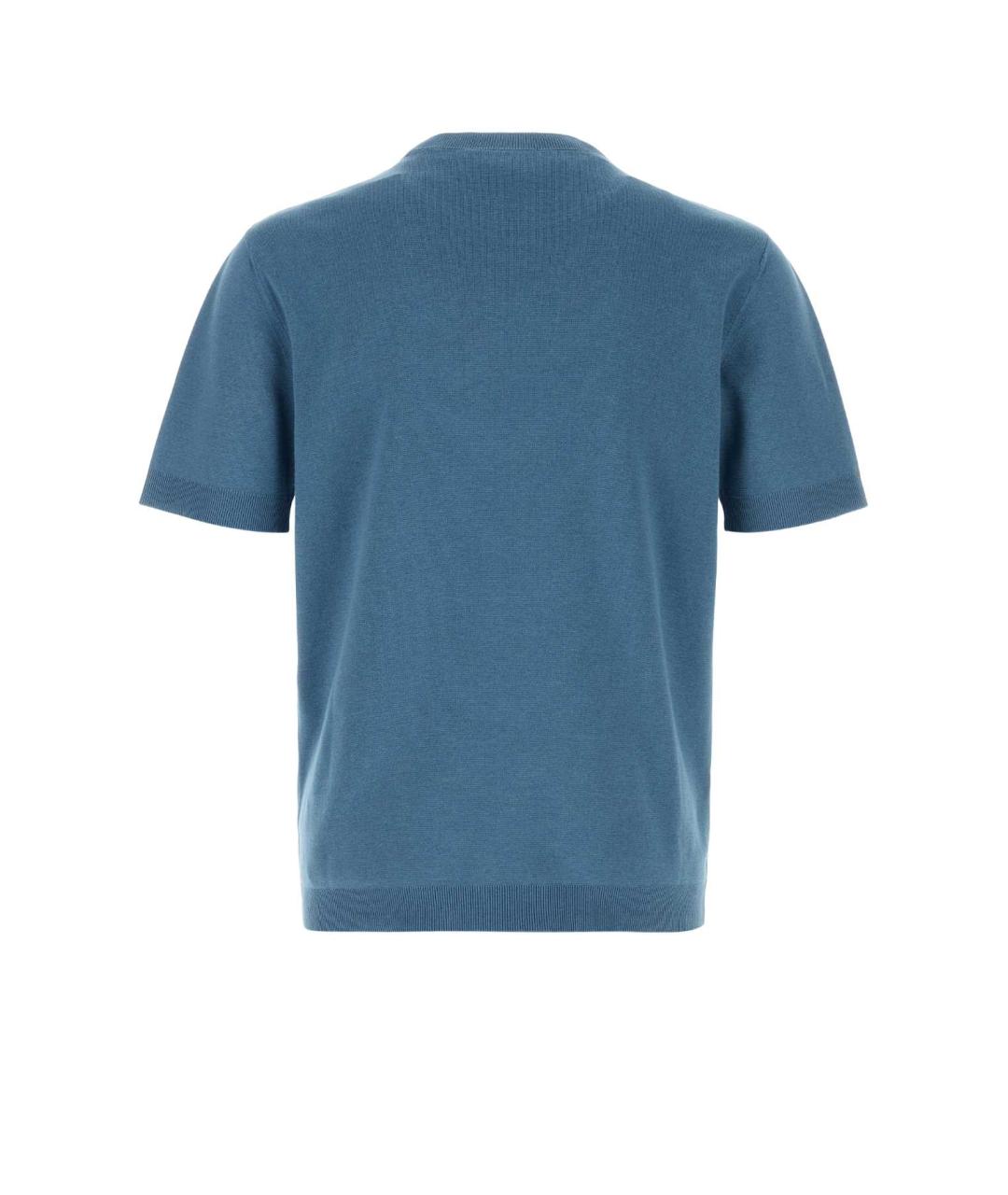 GUCCI Голубой шелковый джемпер / свитер, фото 2