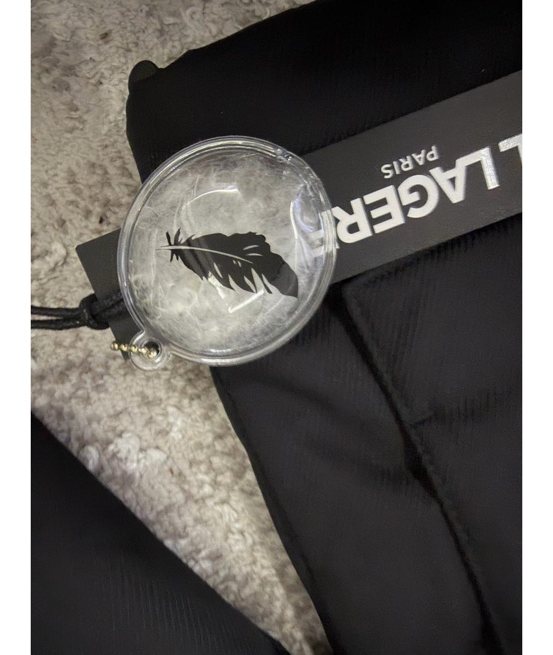 KARL LAGERFELD Черный пуховик, фото 3