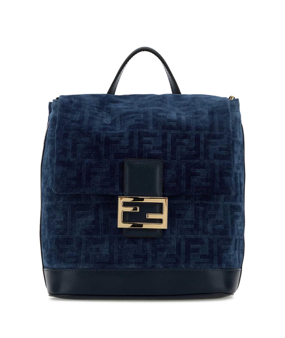 FENDI Синий тканевый рюкзак, фото 1