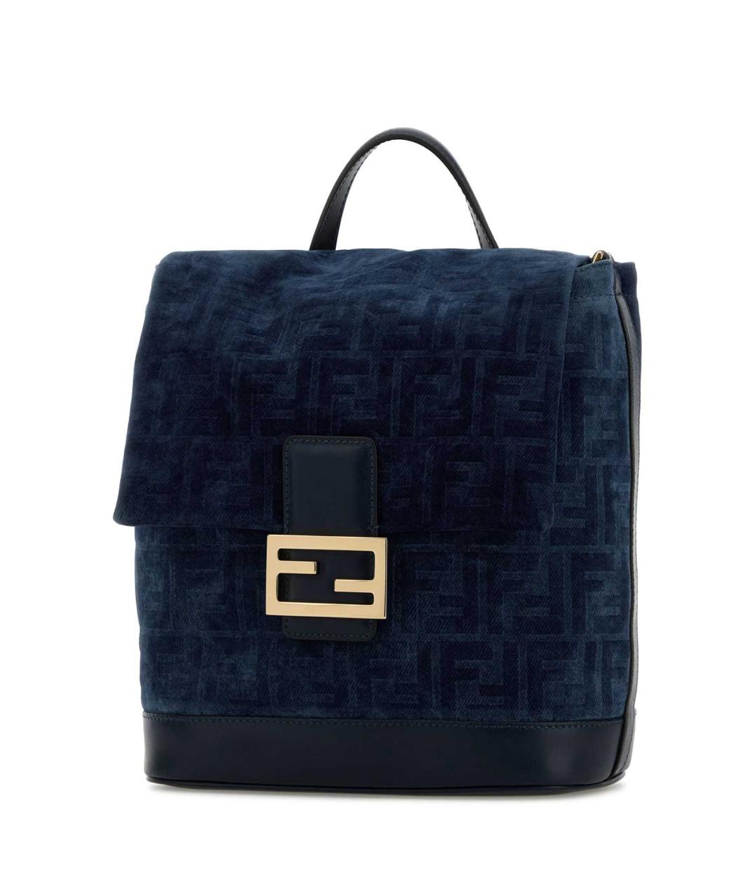 FENDI Синий тканевый рюкзак, фото 2