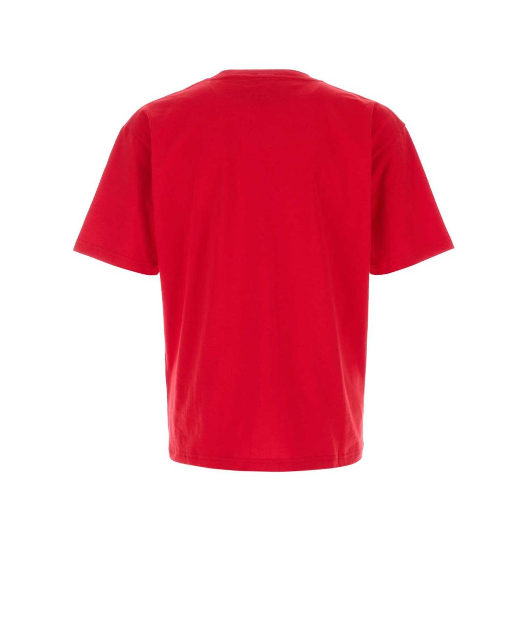 VALENTINO Красная хлопковая футболка, фото 2