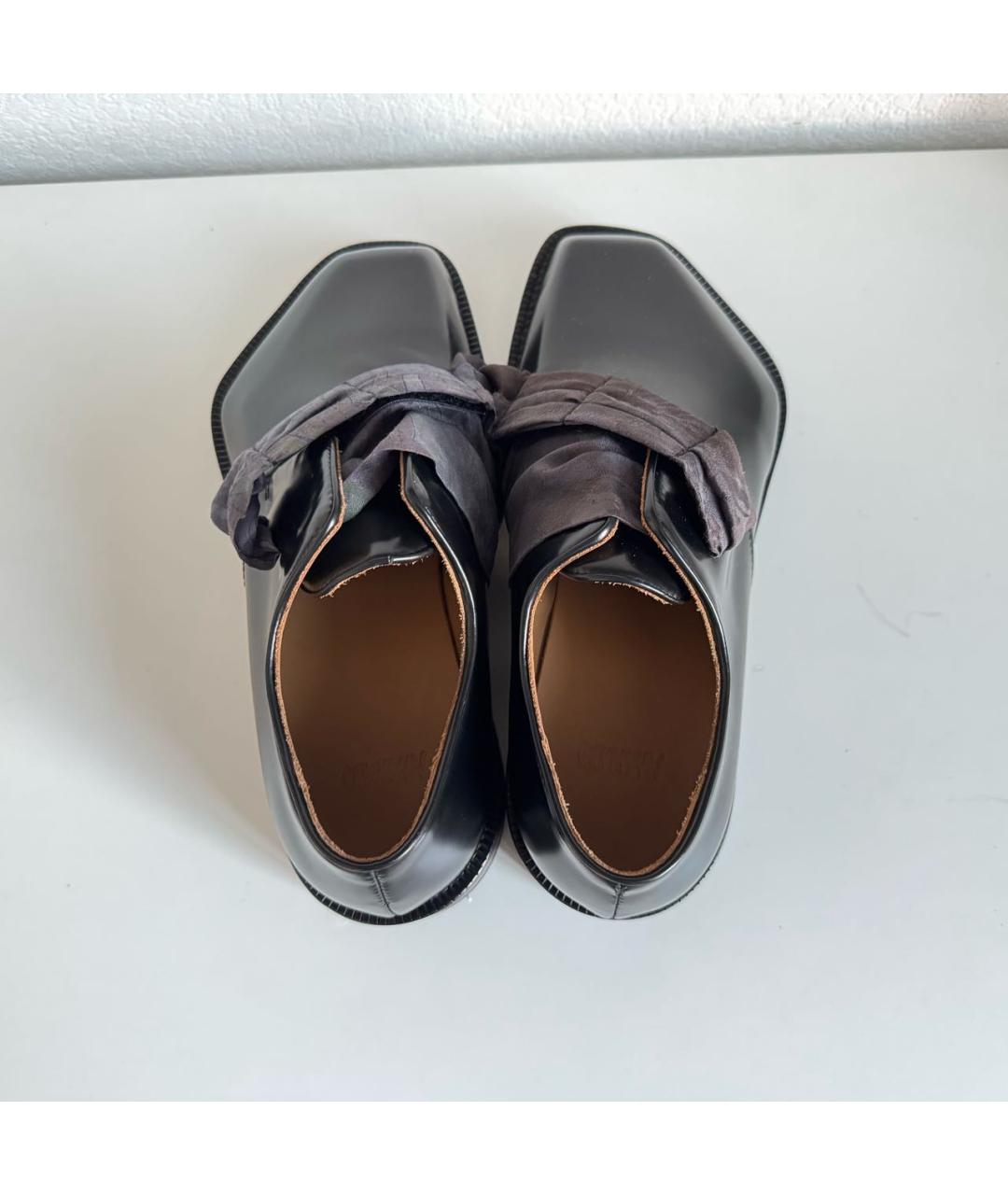 MAGLIANO Черные кожаные туфли, фото 3