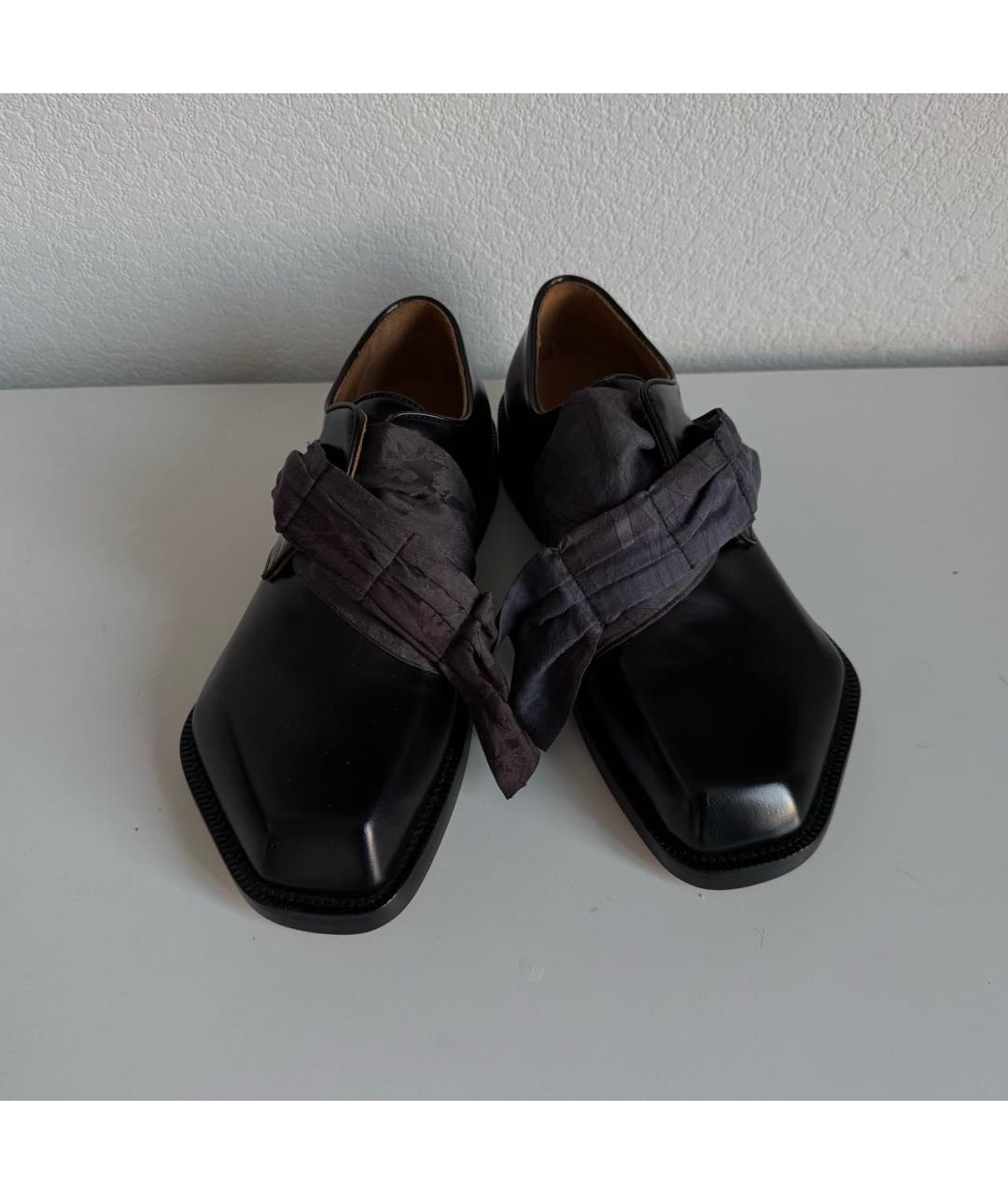 MAGLIANO Черные кожаные туфли, фото 2