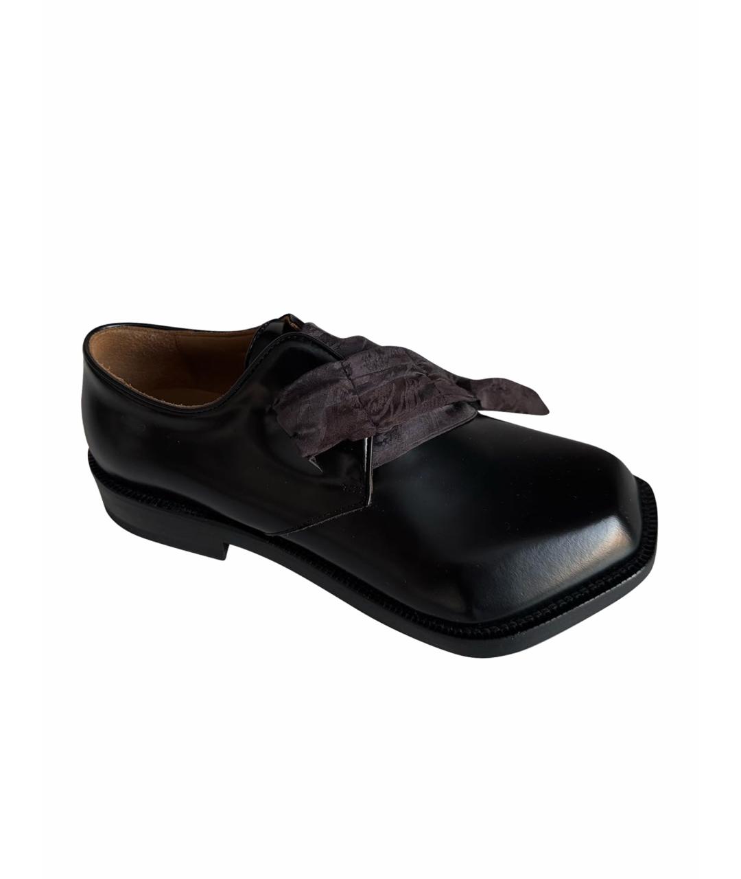 MAGLIANO Черные кожаные туфли, фото 1