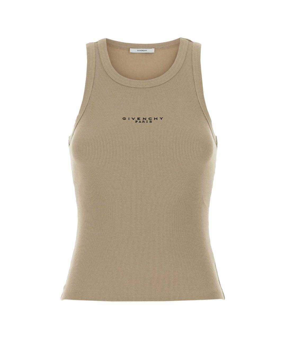 GIVENCHY Бежевая хлопковая майка, фото 1