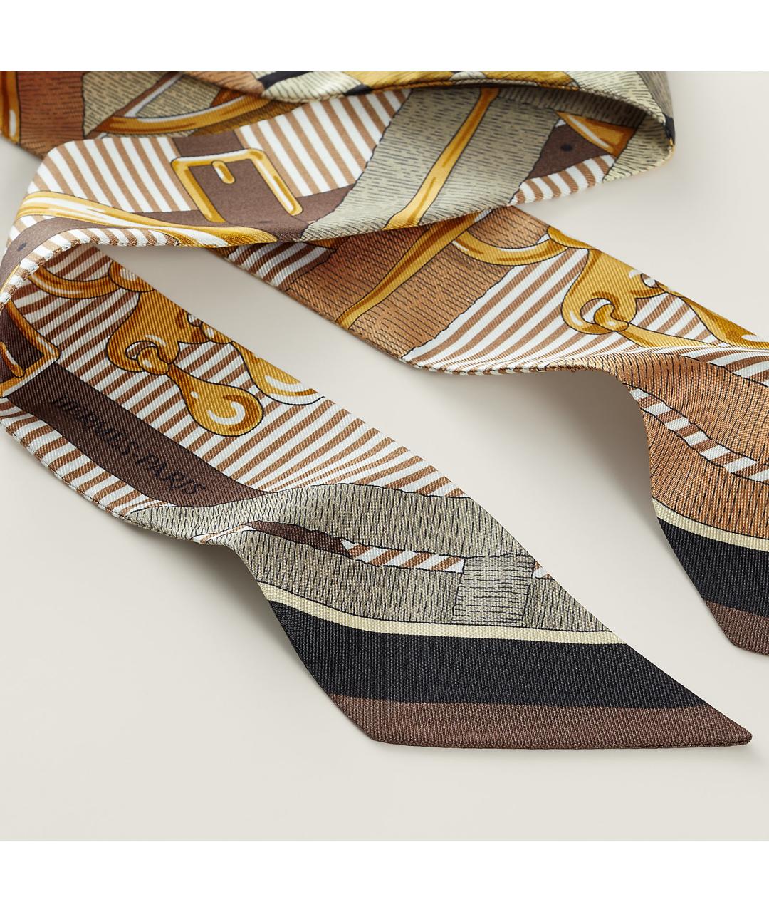 HERMES Мульти шелковый платок, фото 3