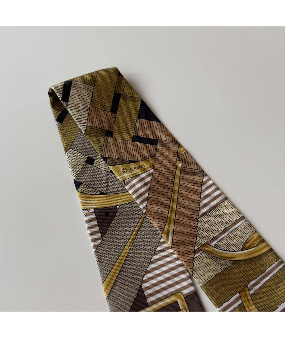 HERMES Мульти шелковый платок, фото 6