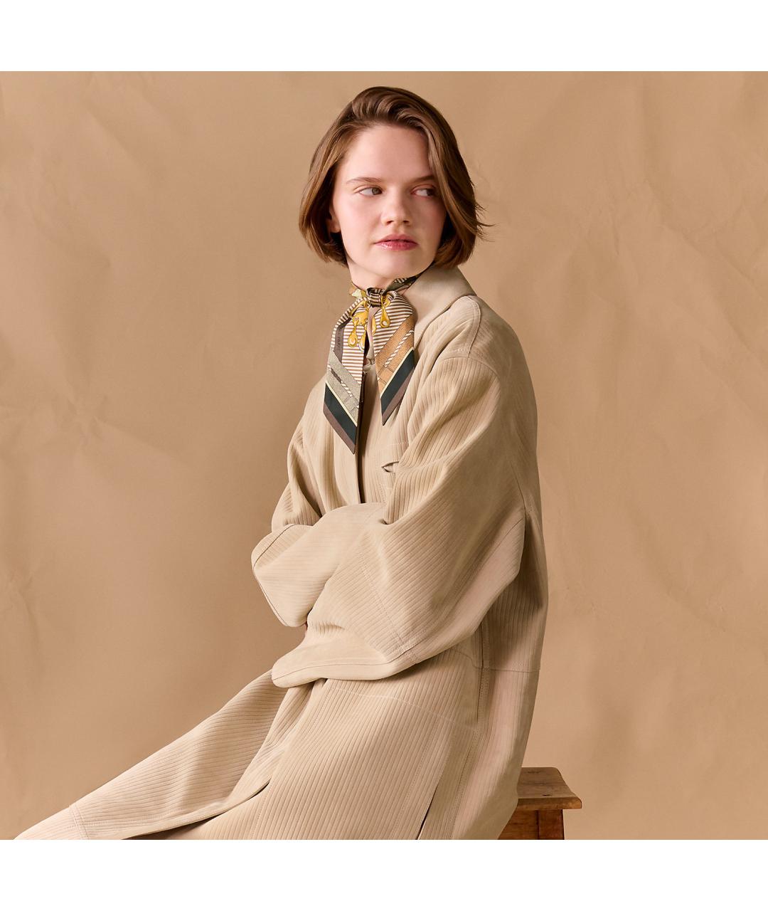 HERMES Мульти шелковый платок, фото 4