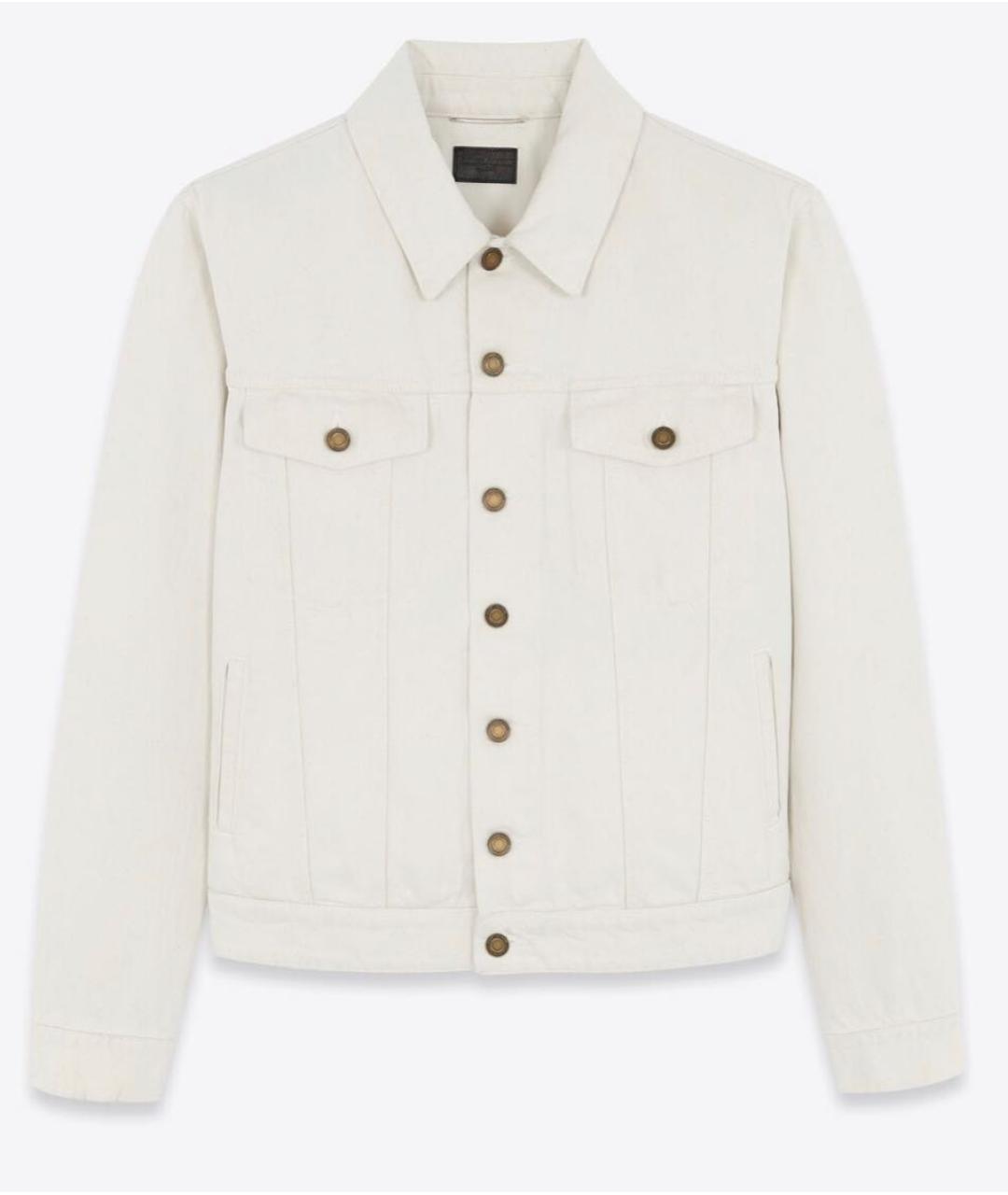 SAINT LAURENT Белая деним куртка, фото 7