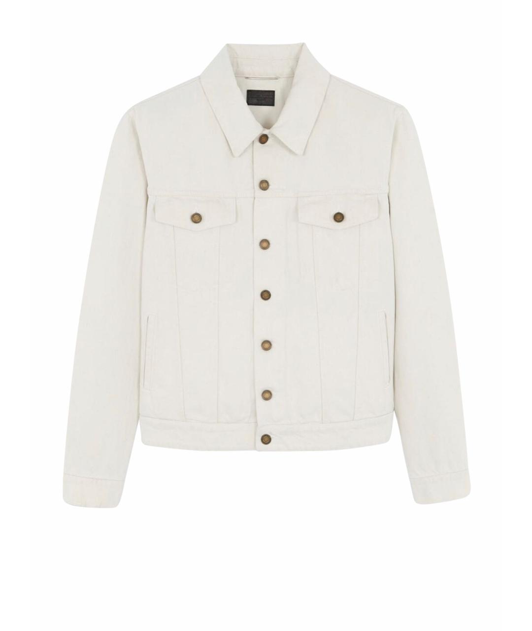 SAINT LAURENT Белая деним куртка, фото 1