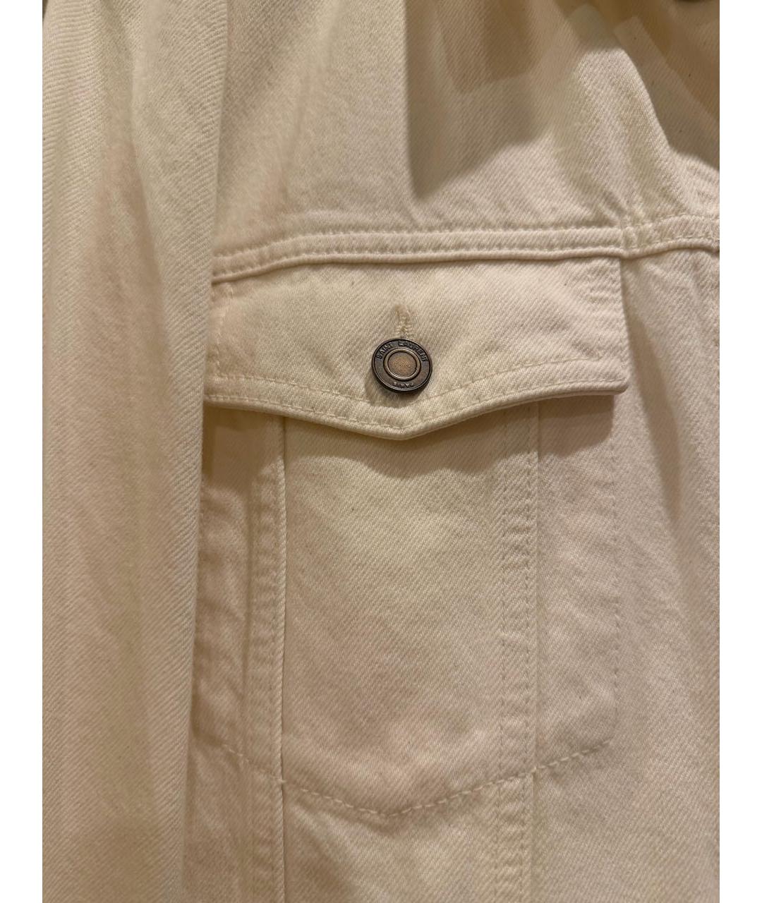 SAINT LAURENT Белая деним куртка, фото 4