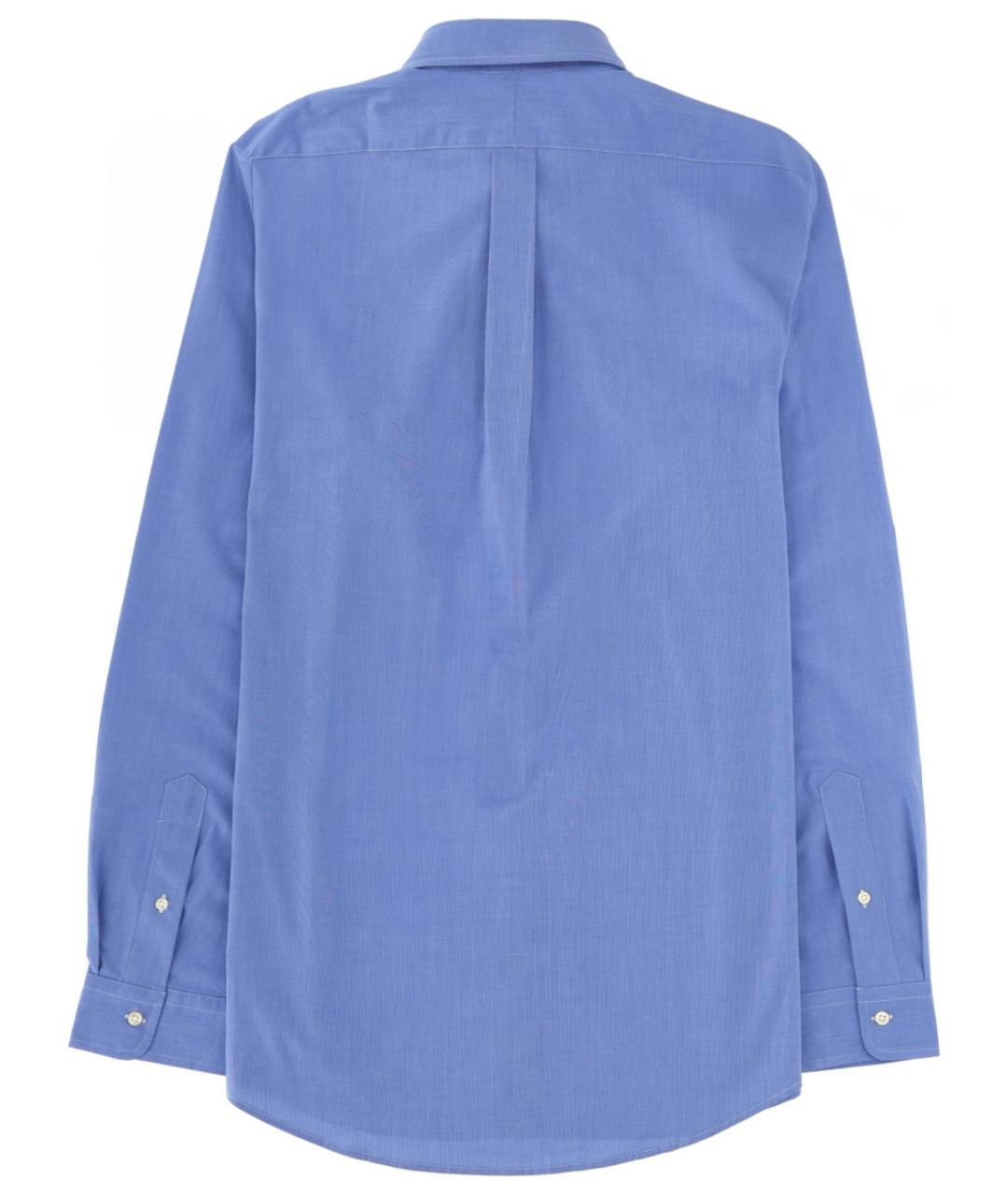 POLO RALPH LAUREN Синяя хлопковая кэжуал рубашка, фото 2