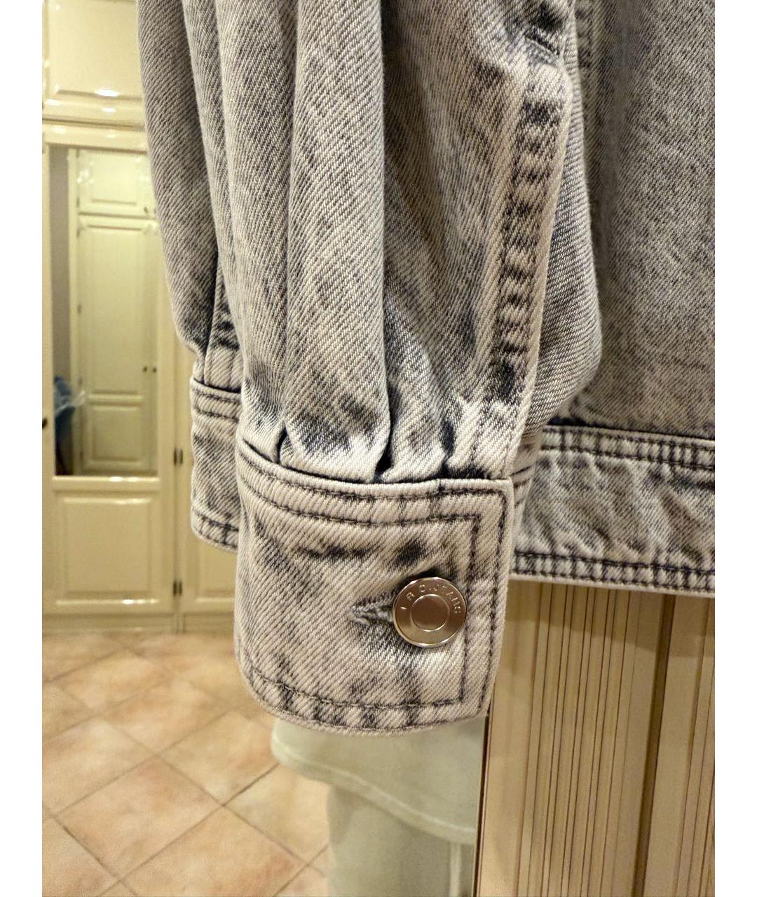 IRO Серая деним куртка, фото 3