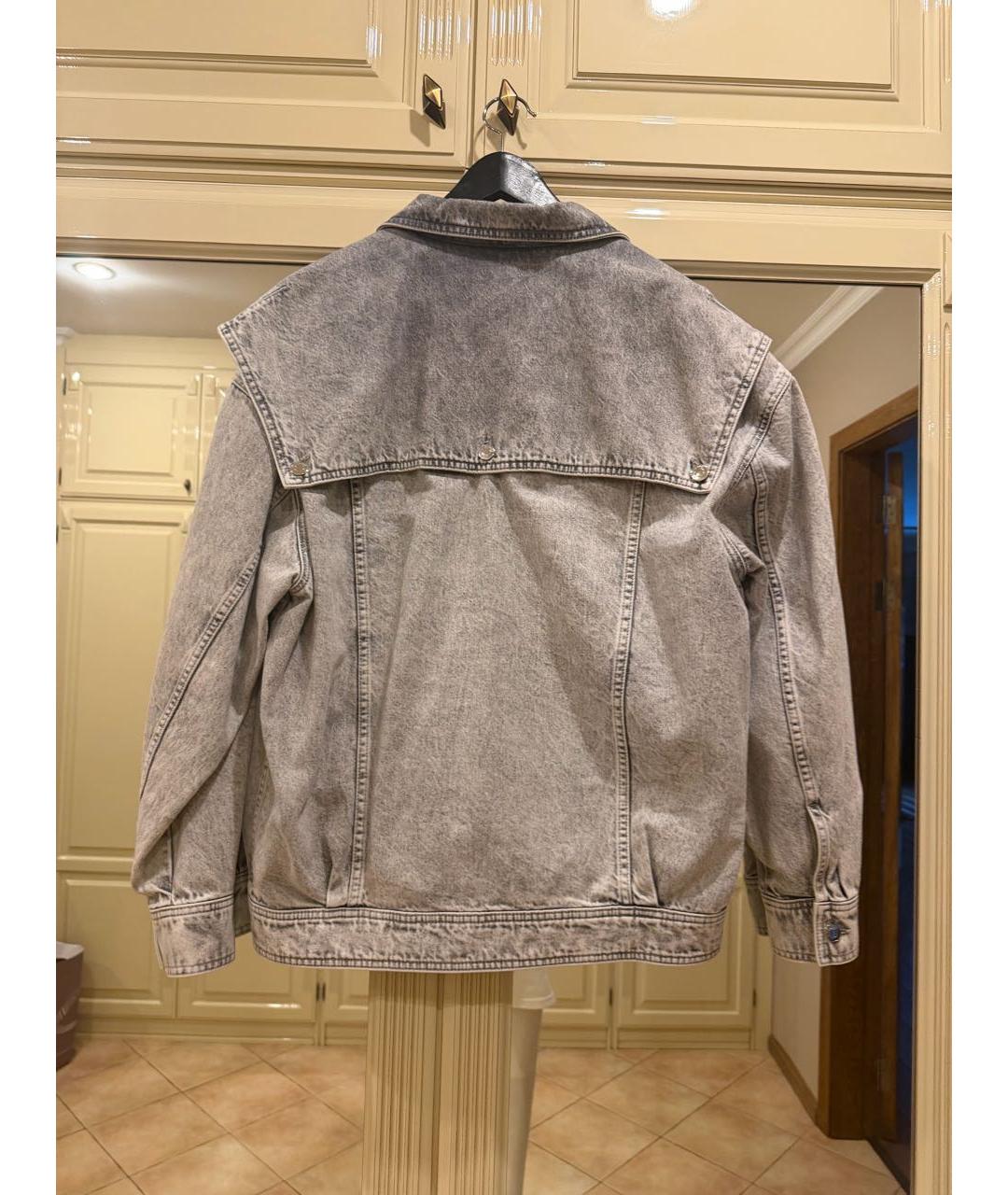 IRO Серая деним куртка, фото 2