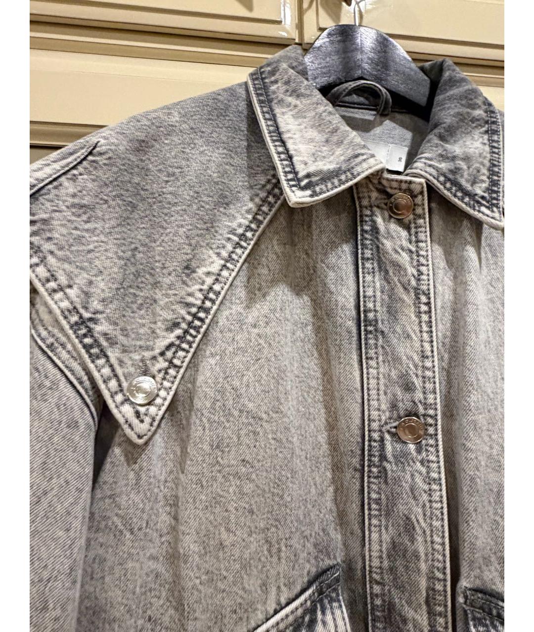 IRO Серая деним куртка, фото 5