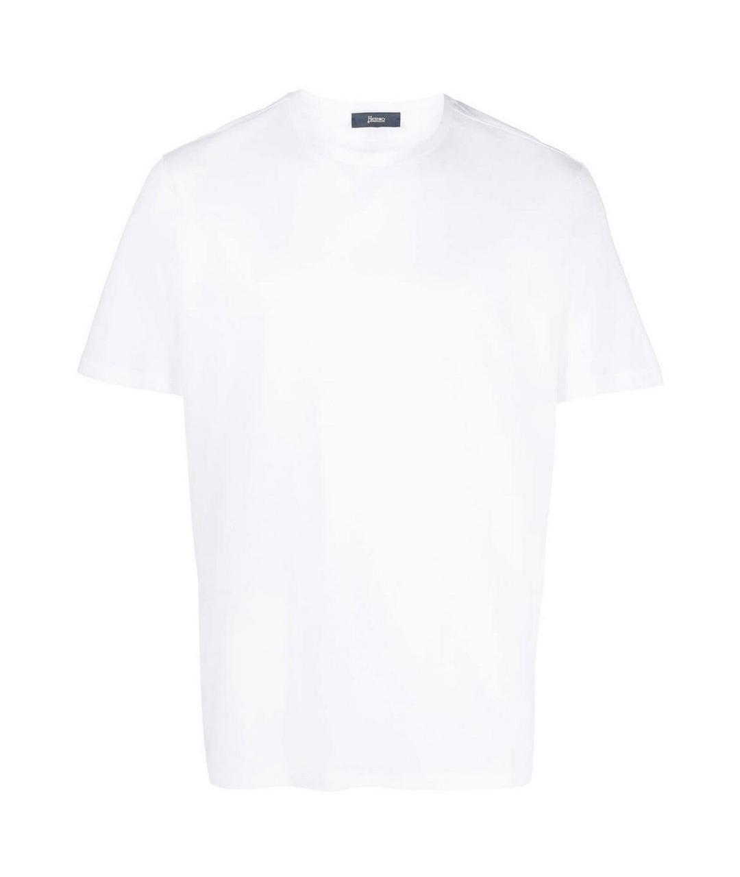 HERNO Белая хлопковая футболка, фото 1