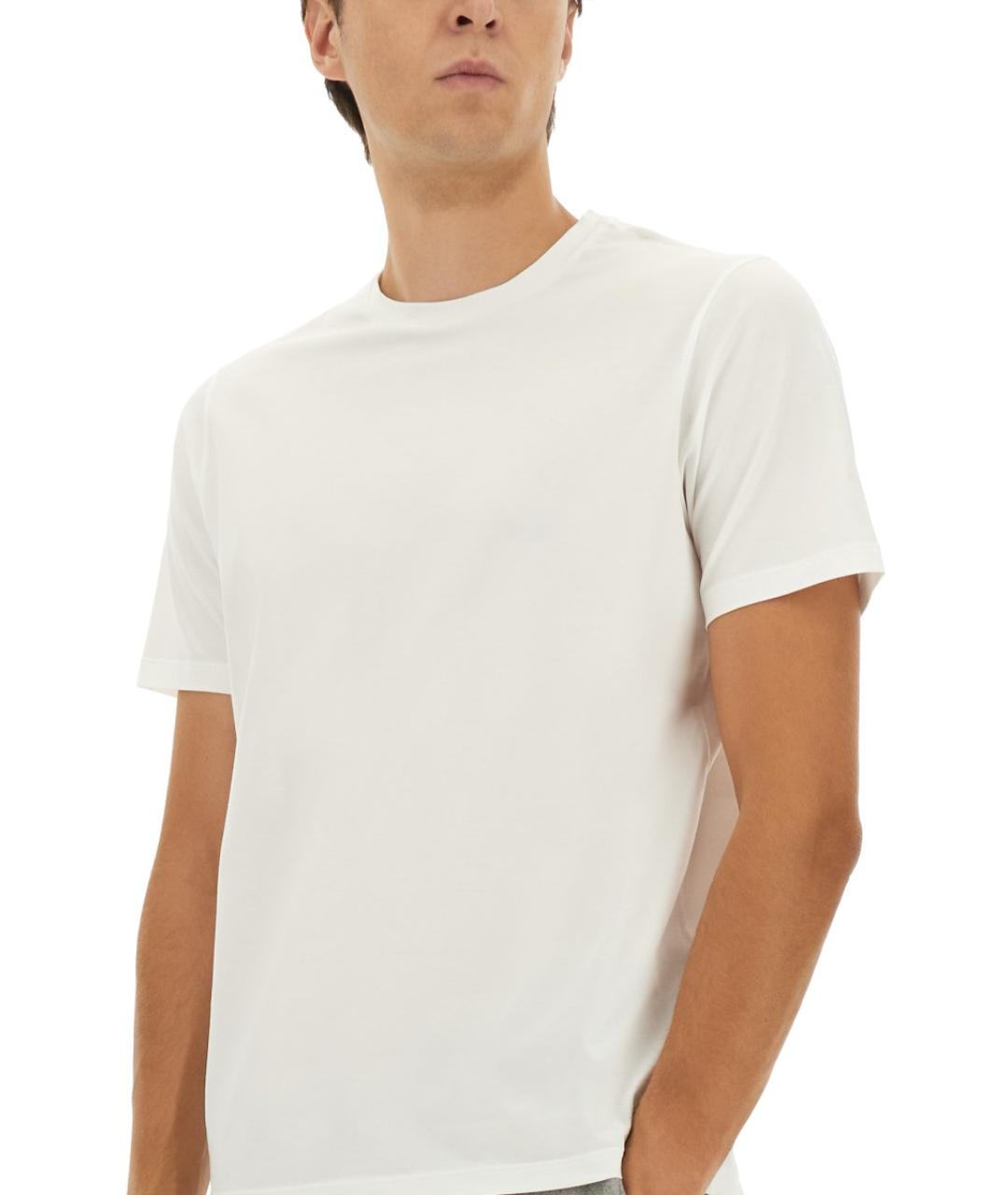 HERNO Белая хлопковая футболка, фото 5
