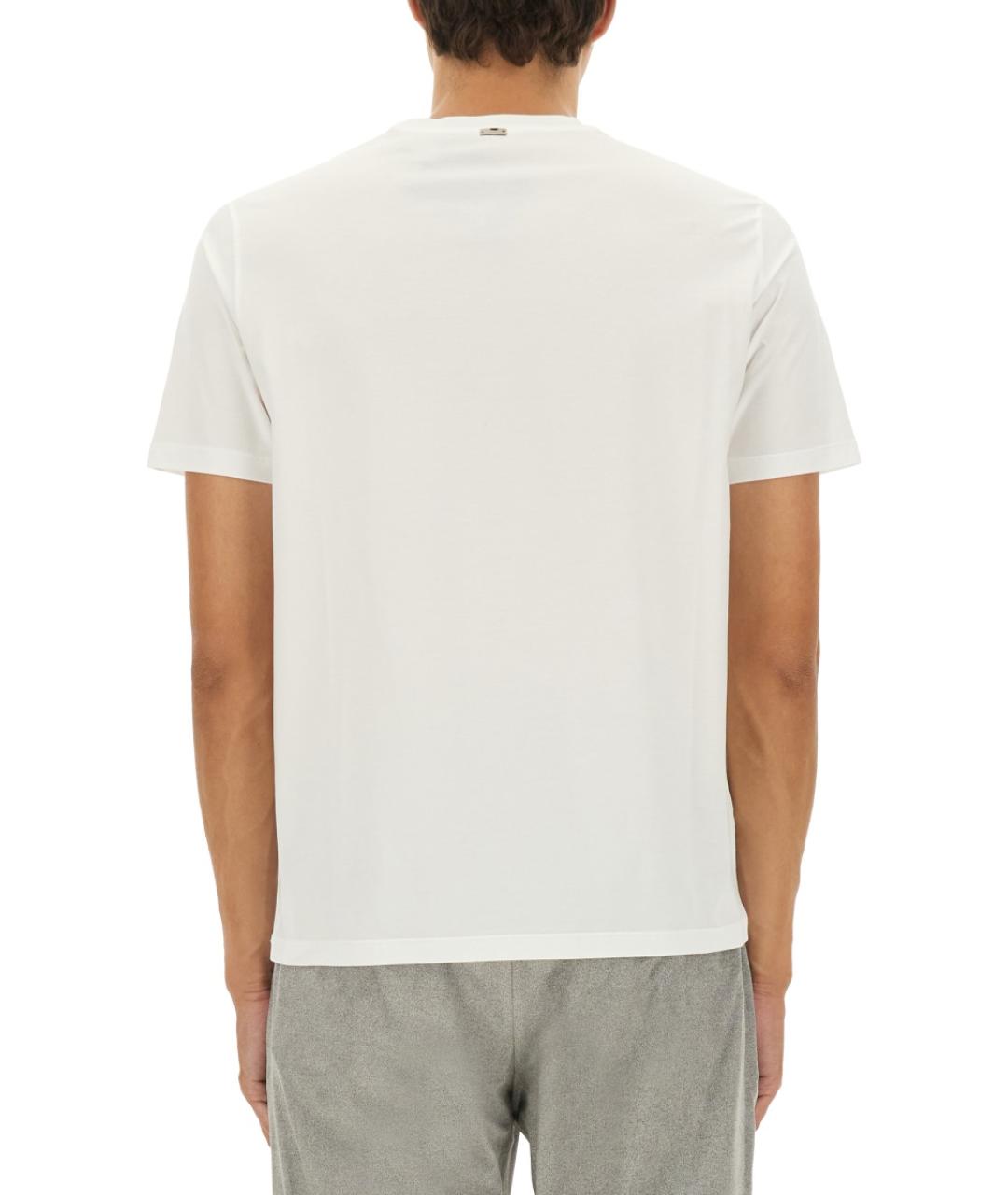 HERNO Белая хлопковая футболка, фото 4